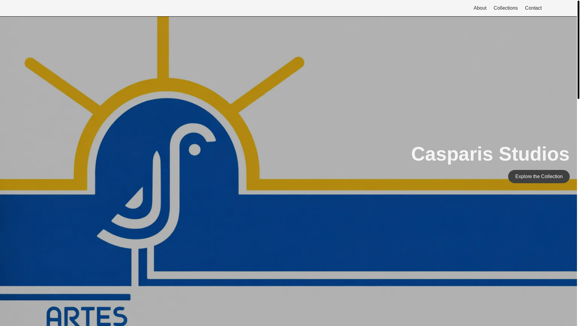 website screenshot of https://casparisstudios.com/