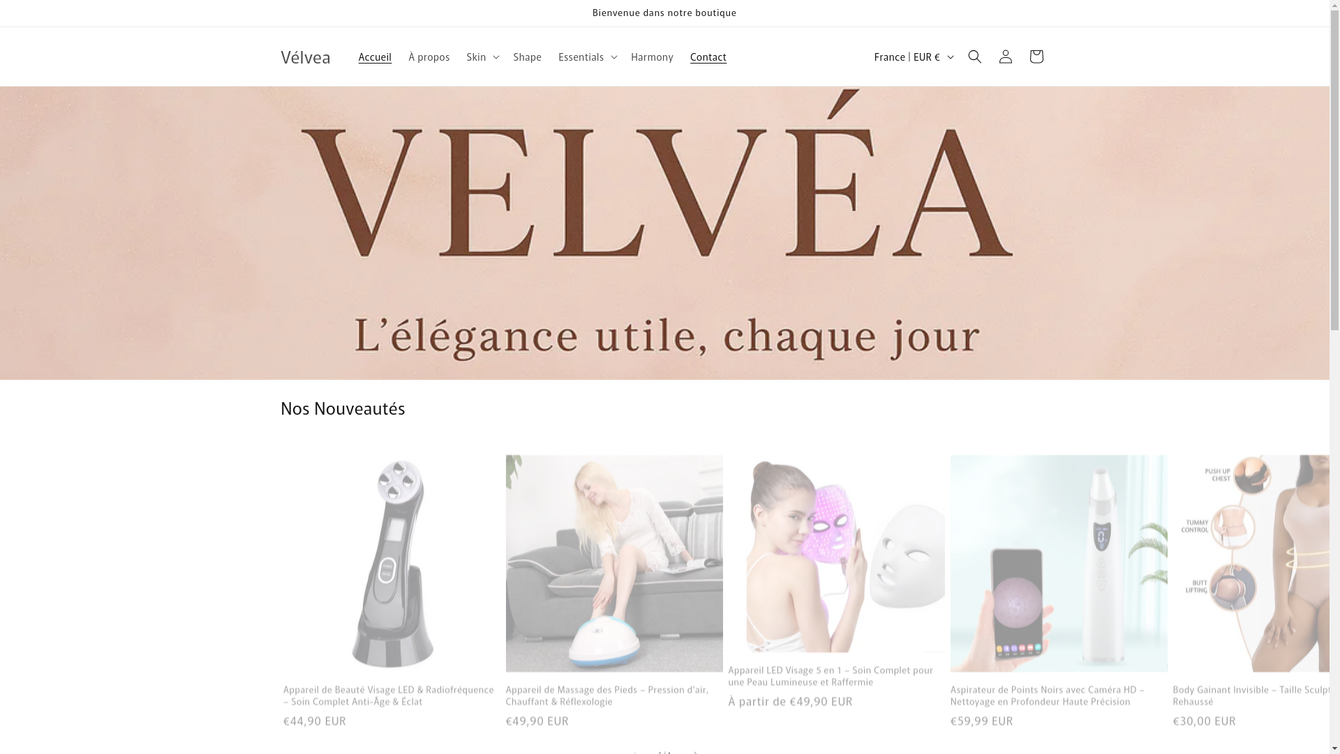 website screenshot of https://velvea-paris.com/