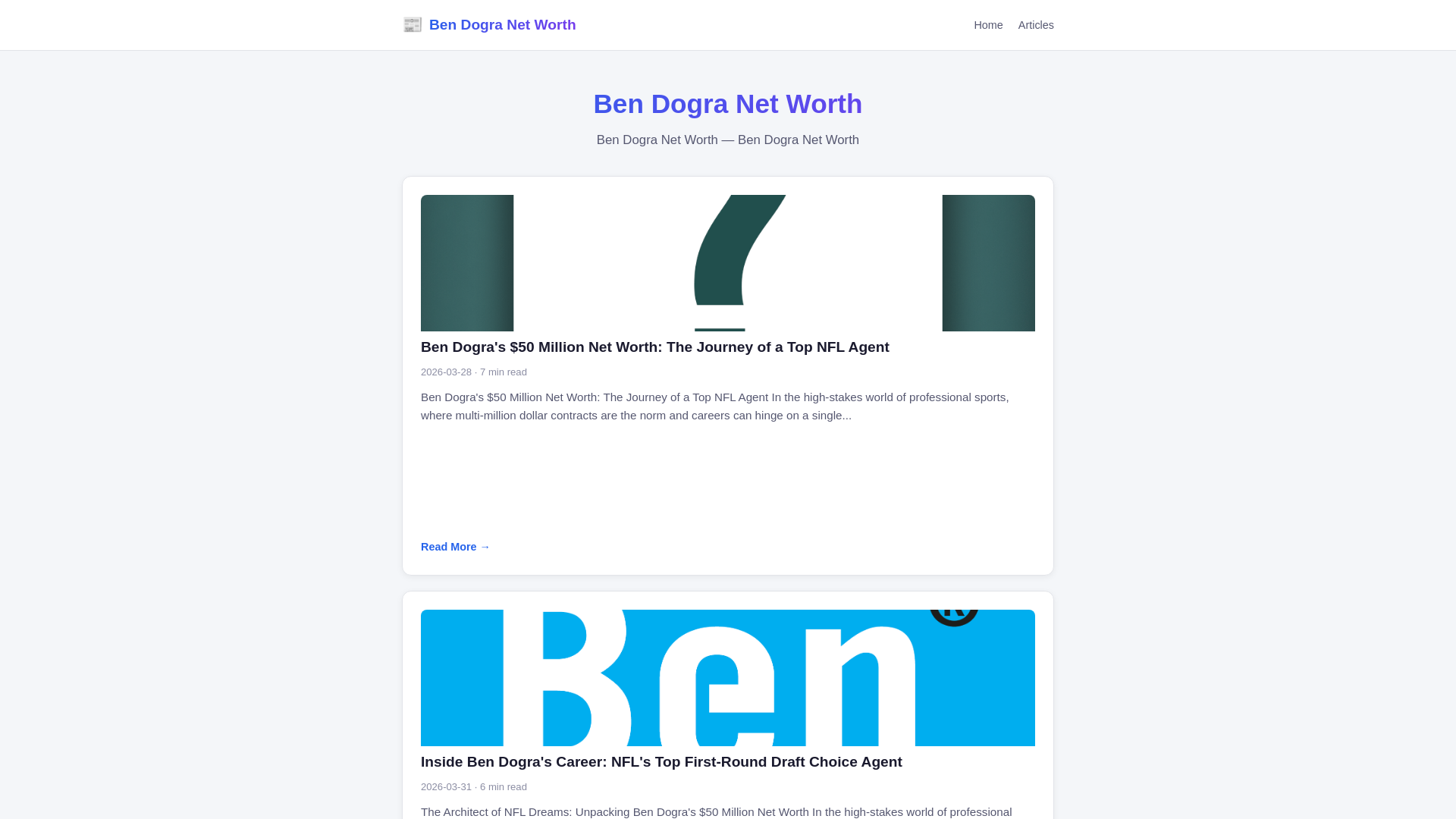 website screenshot of https://ben-dogra-net-worth.pages.dev/