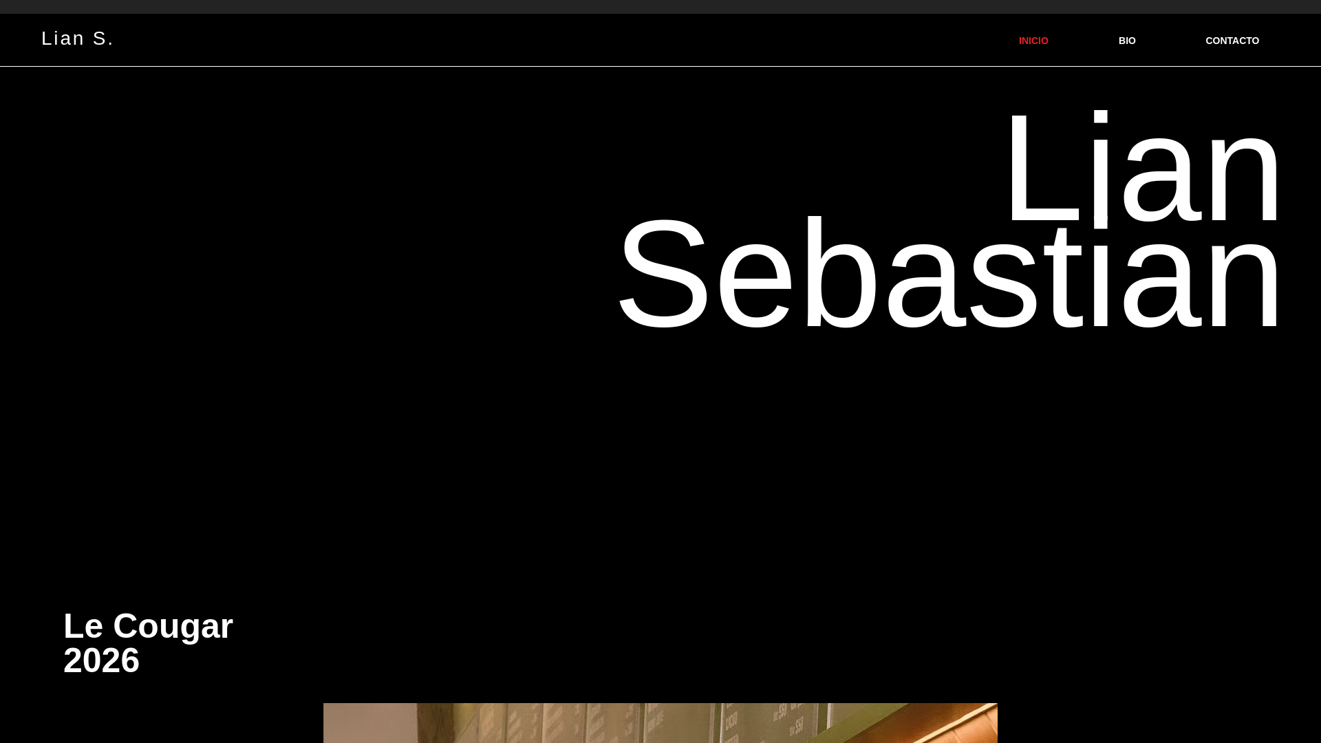 website screenshot of https://liansebastian.space/