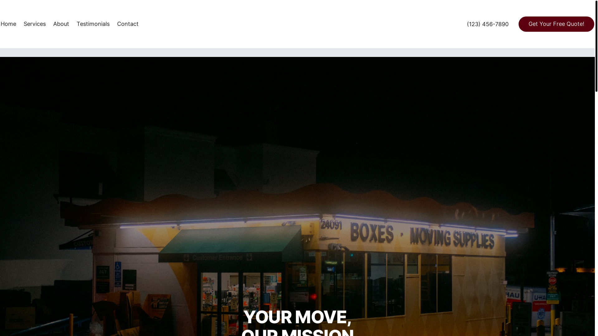 website screenshot of https://righthandmovingco.com/