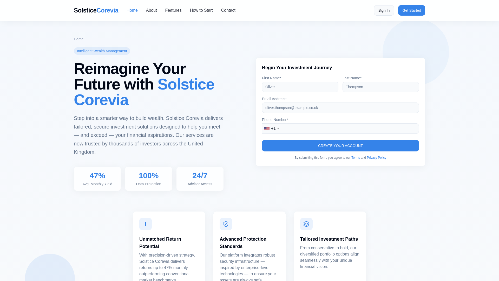 website screenshot of https://solsticecorevia-ai.com