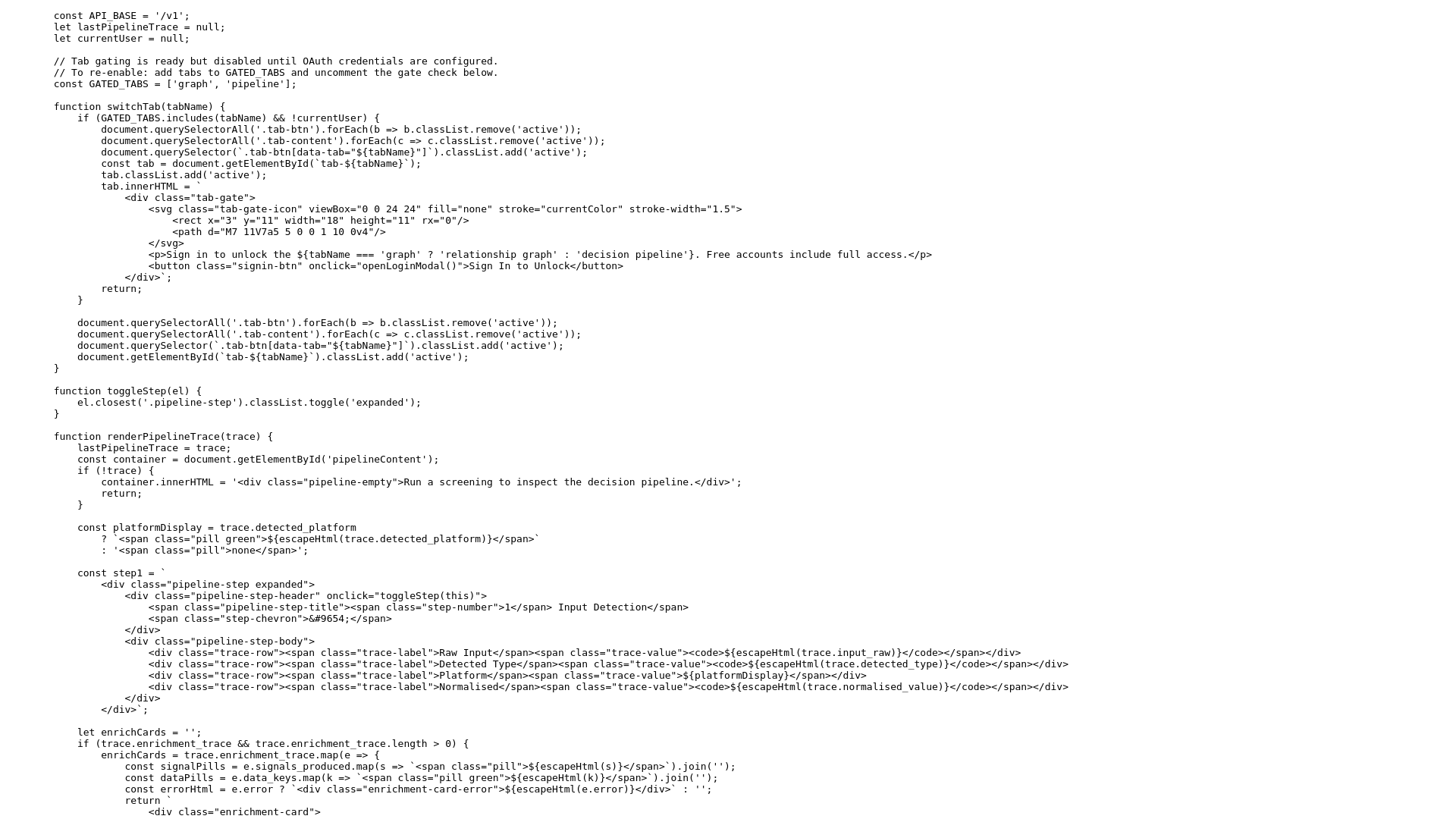 website screenshot of https://app.checkwithava.com/static/app.js