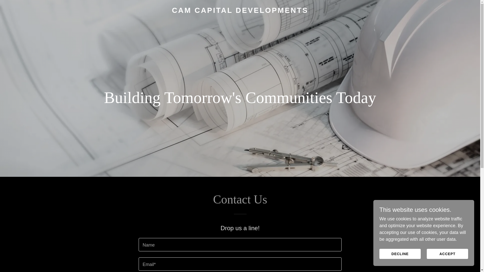 website screenshot of https://camcapitaldevelopments.co.uk/