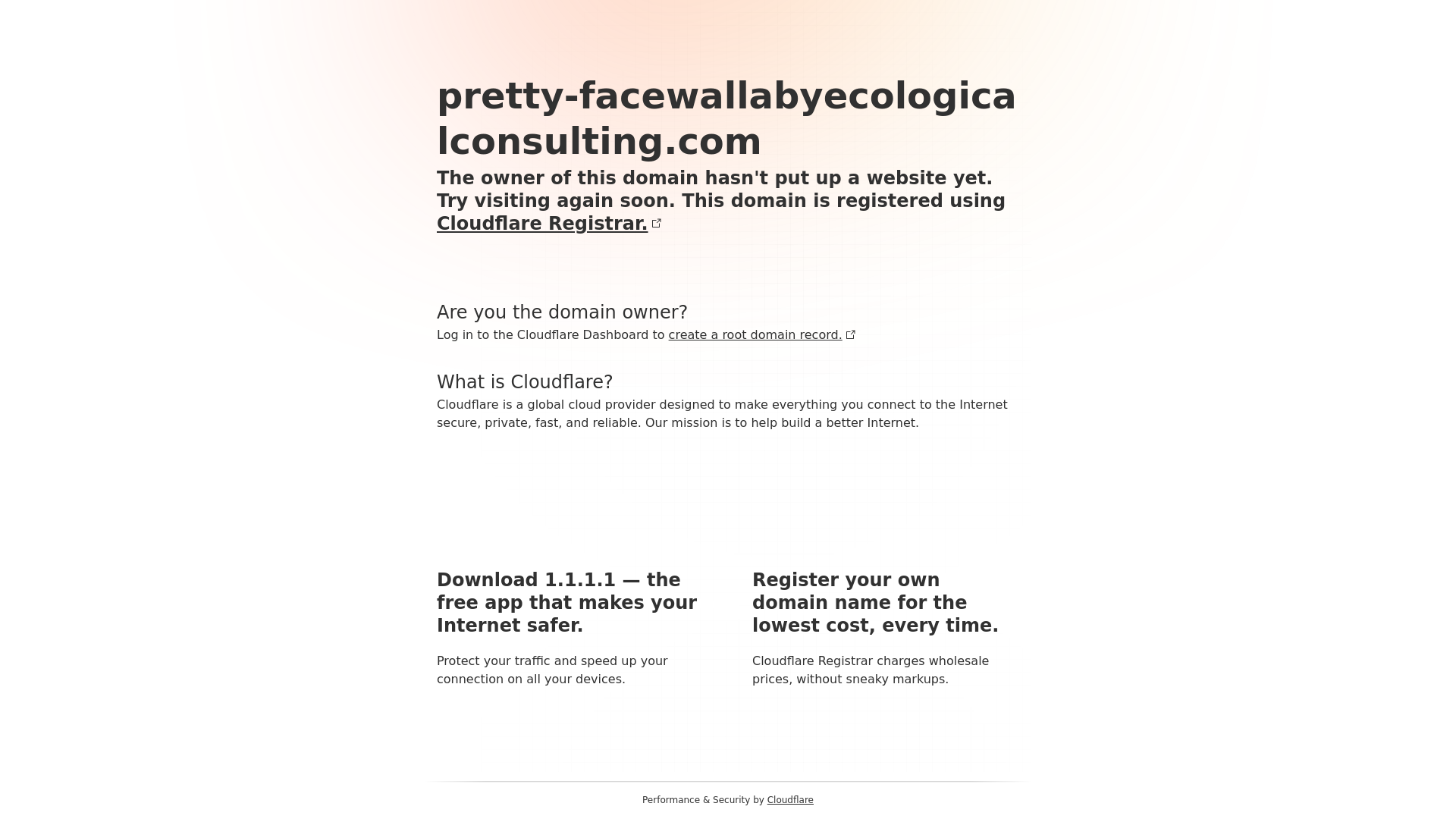 website screenshot of https://pretty-facewallabyecologicalconsulting.com/