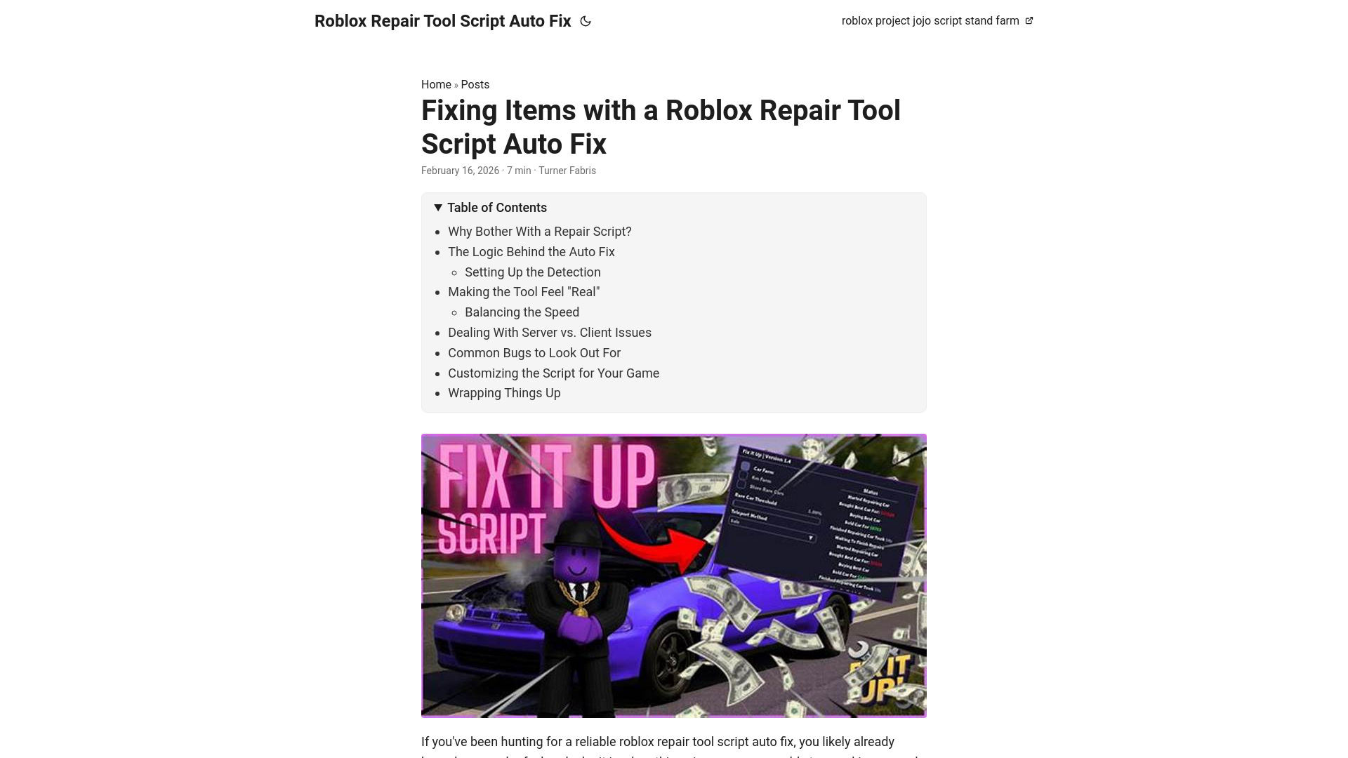 website screenshot of https://roblox-repair-tool-script-auto-fix.pages.dev/