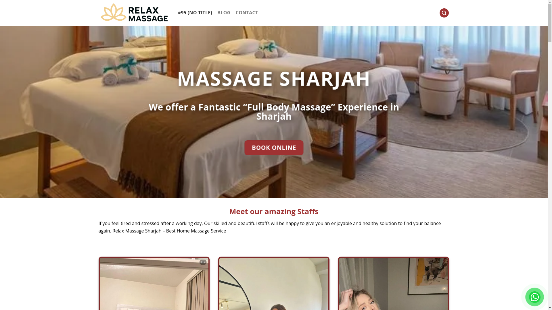 website screenshot of https://relaxmassagesharjah.com/