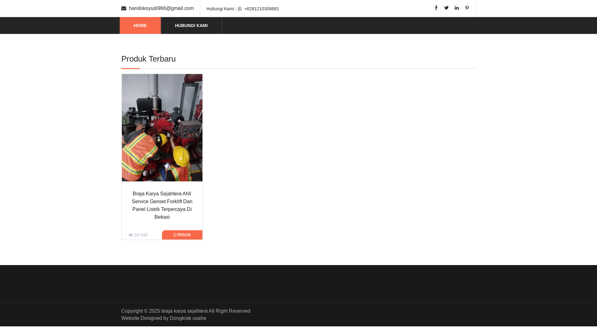 website screenshot of https://brajakaryasejahtera.biz.id/