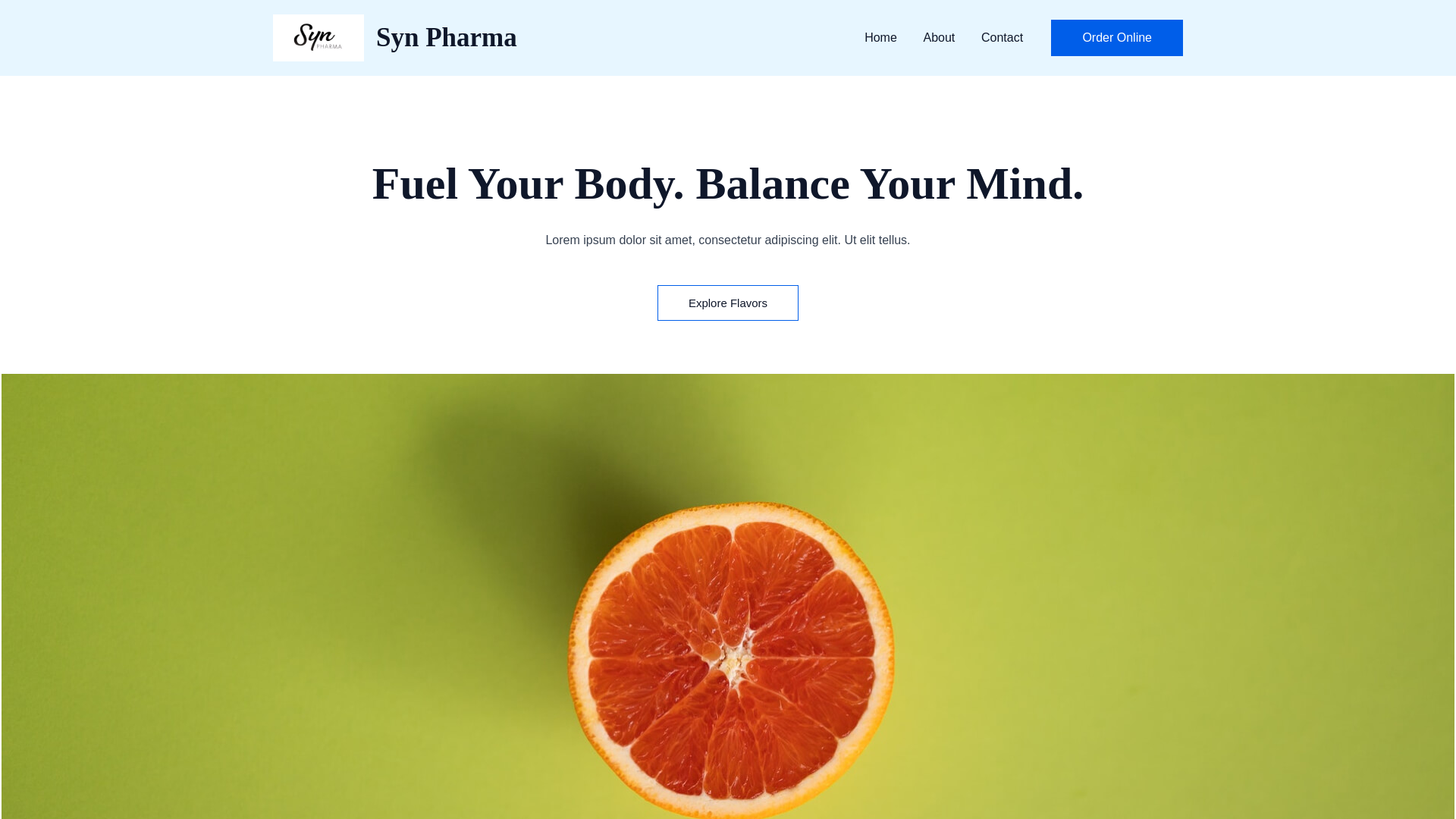 website screenshot of https://synpharmalabs.com/
