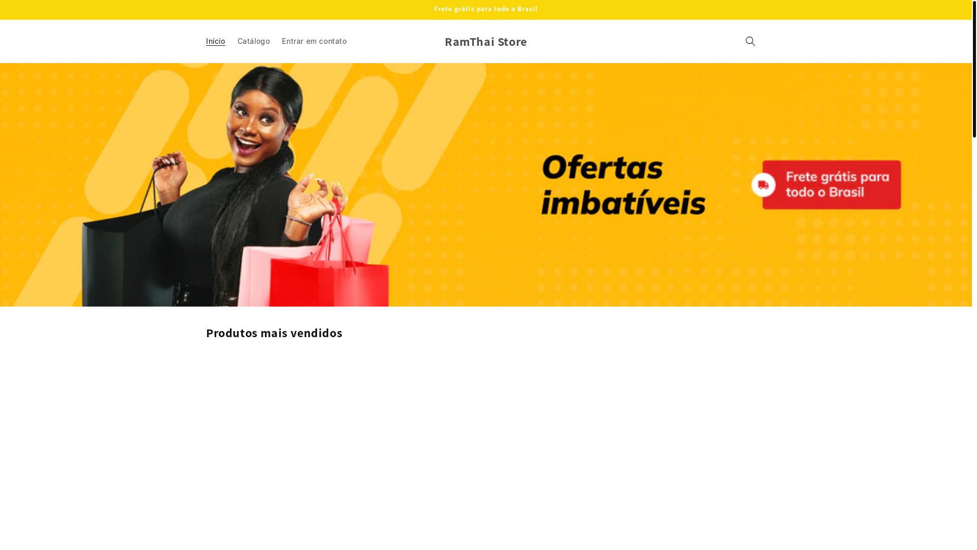 website screenshot of https://ramthaistore.com/