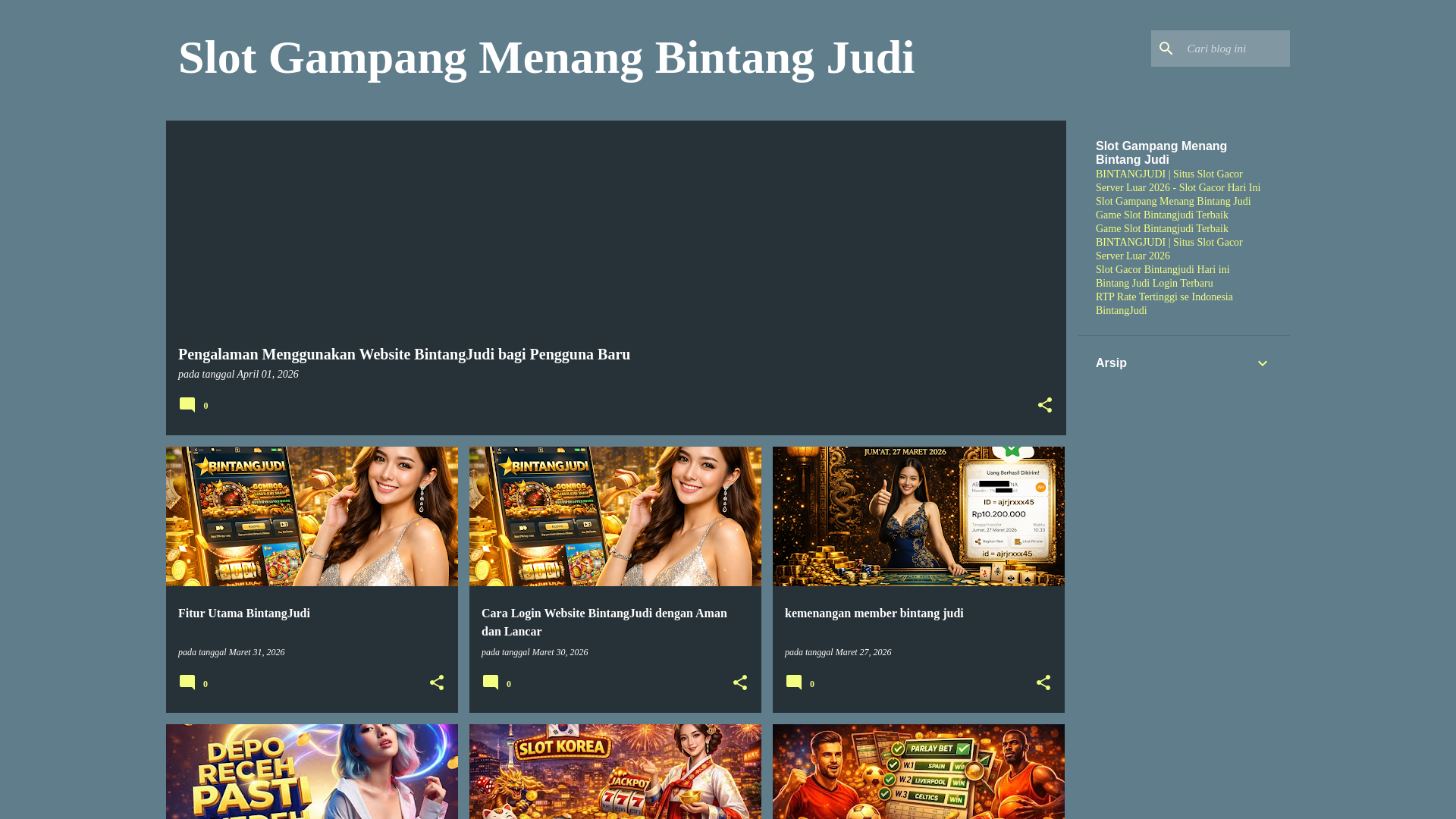 website screenshot of https://linkbintangjudi.online/