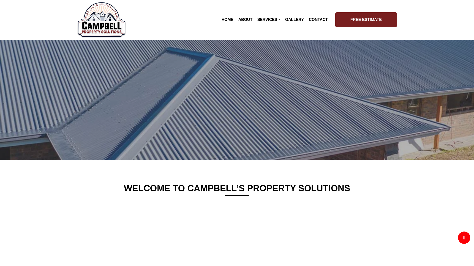 website screenshot of https://campbellspropertysolutions.com.au