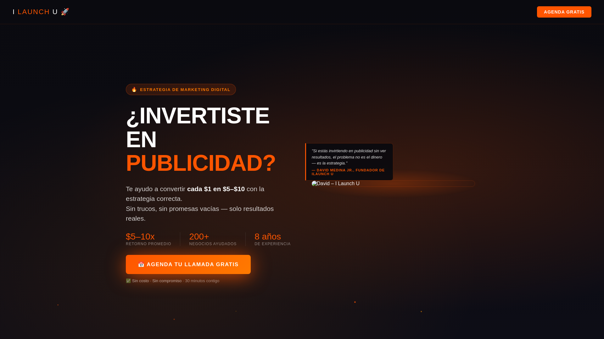 website screenshot of https://ilaunchu-landing.pages.dev/