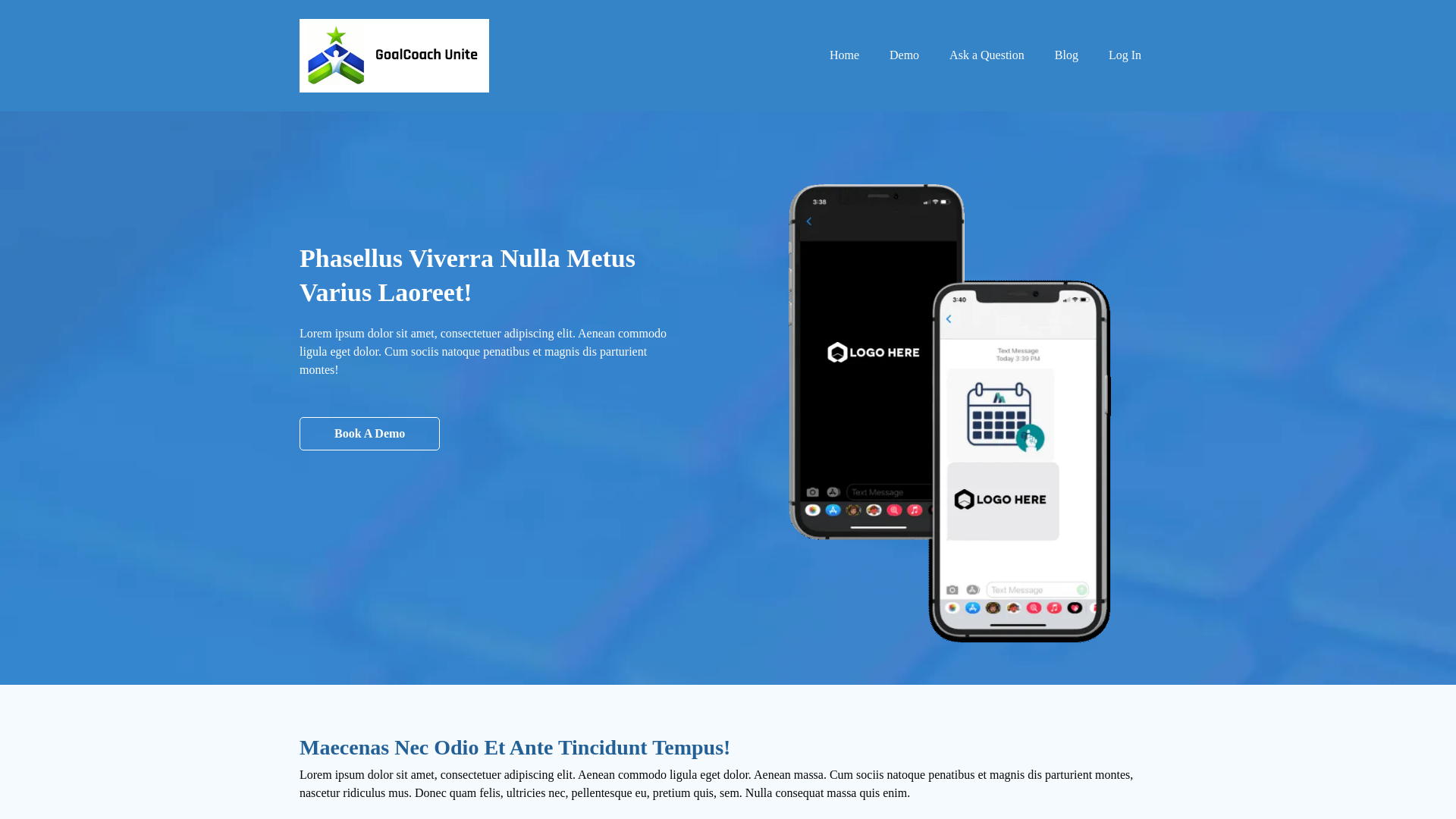 website screenshot of https://goalcoachunite.com/