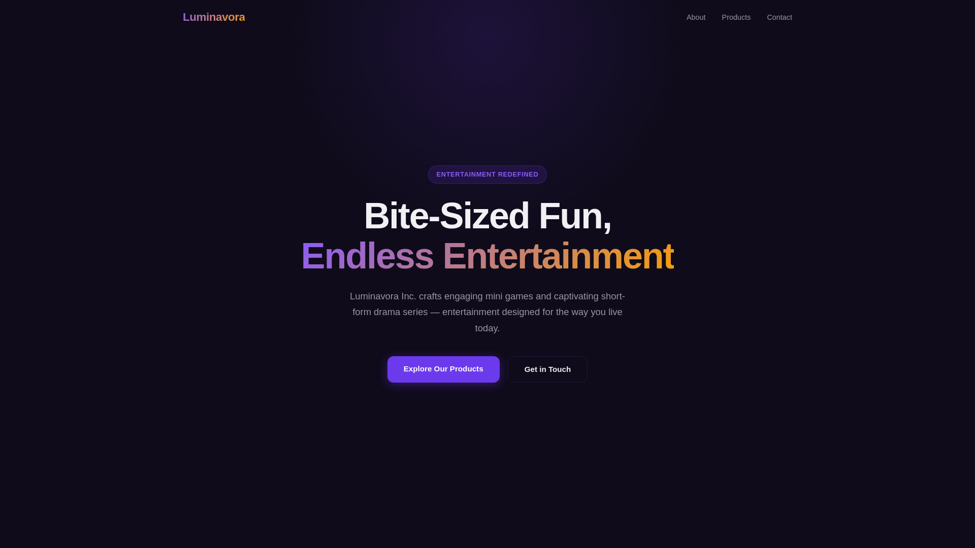 website screenshot of https://luminavora.cc/