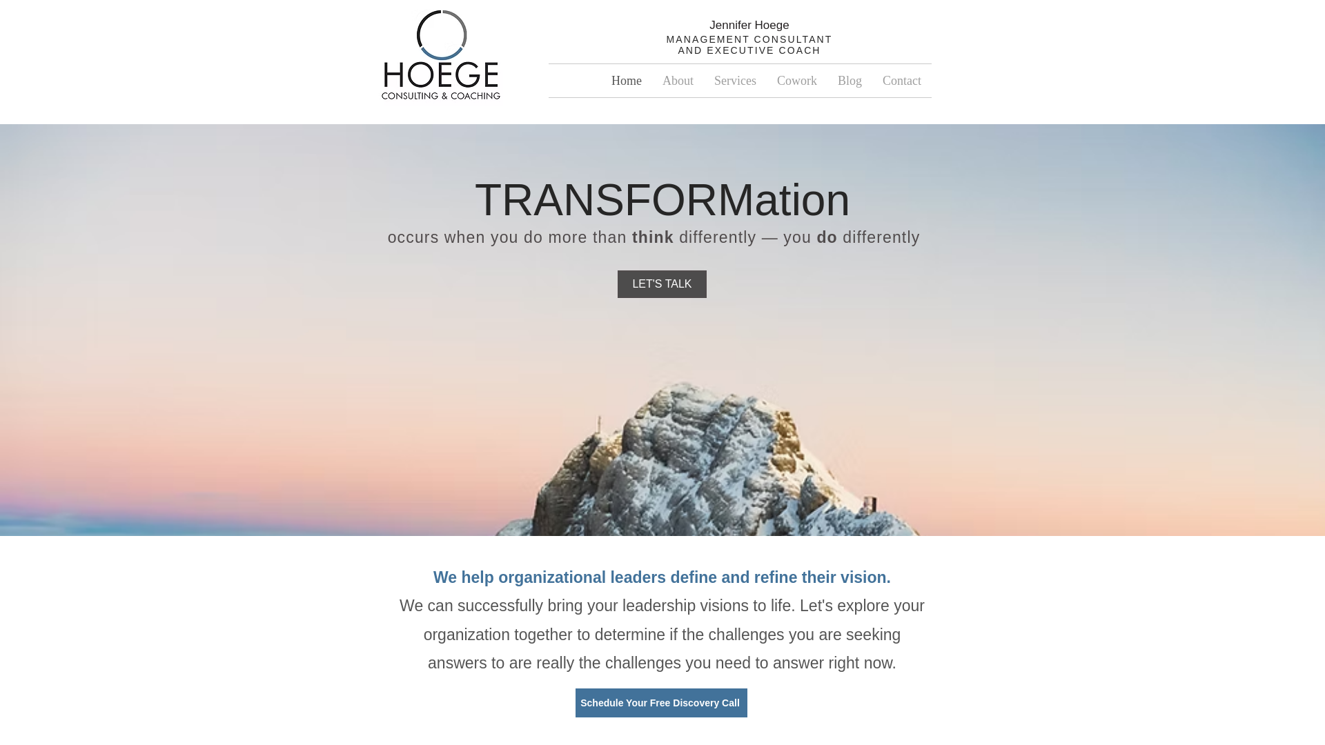 website screenshot of https://claritymomentumtransformation.com/