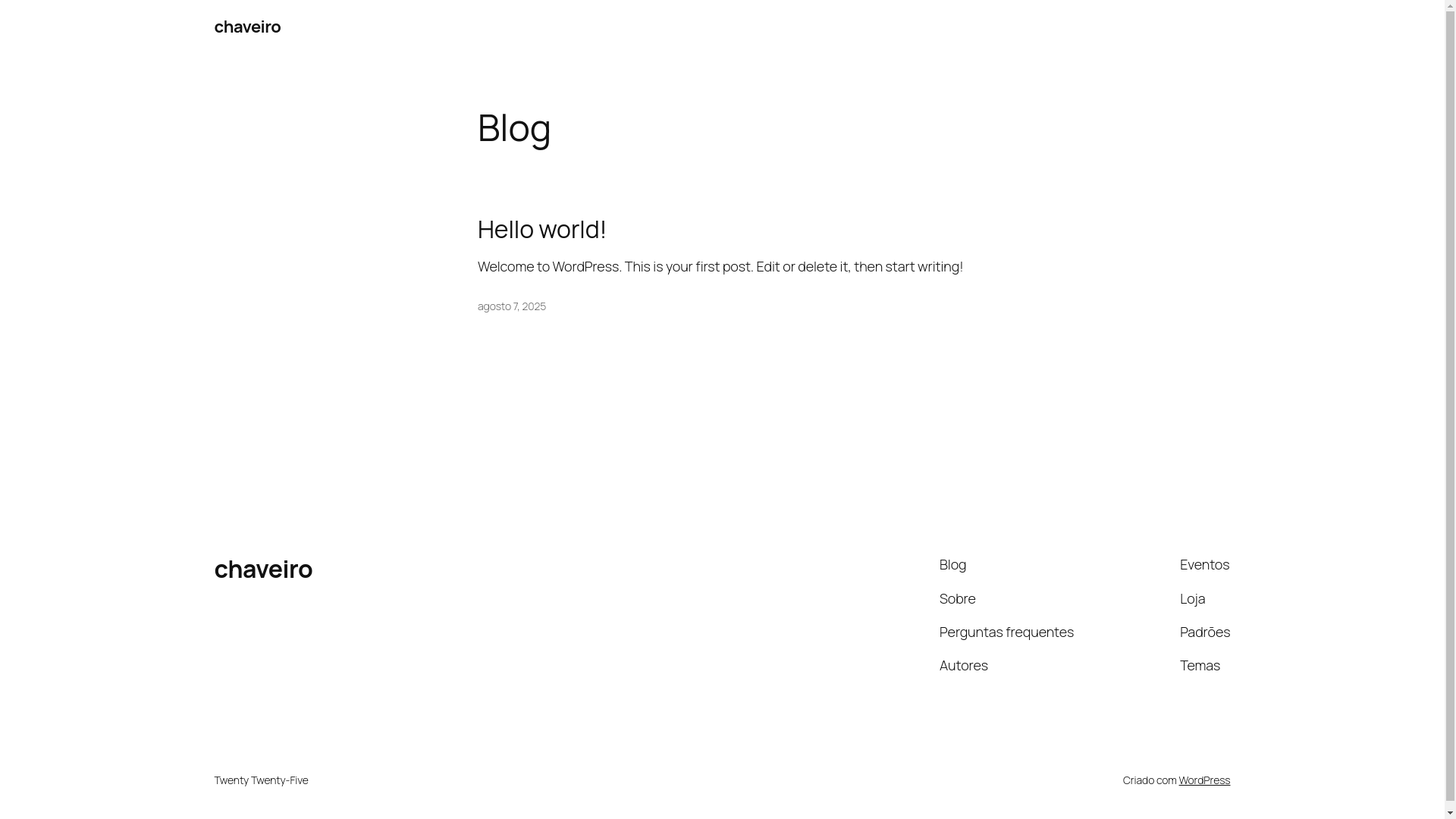 website screenshot of https://chaveiromasterbombinhas.com.br/