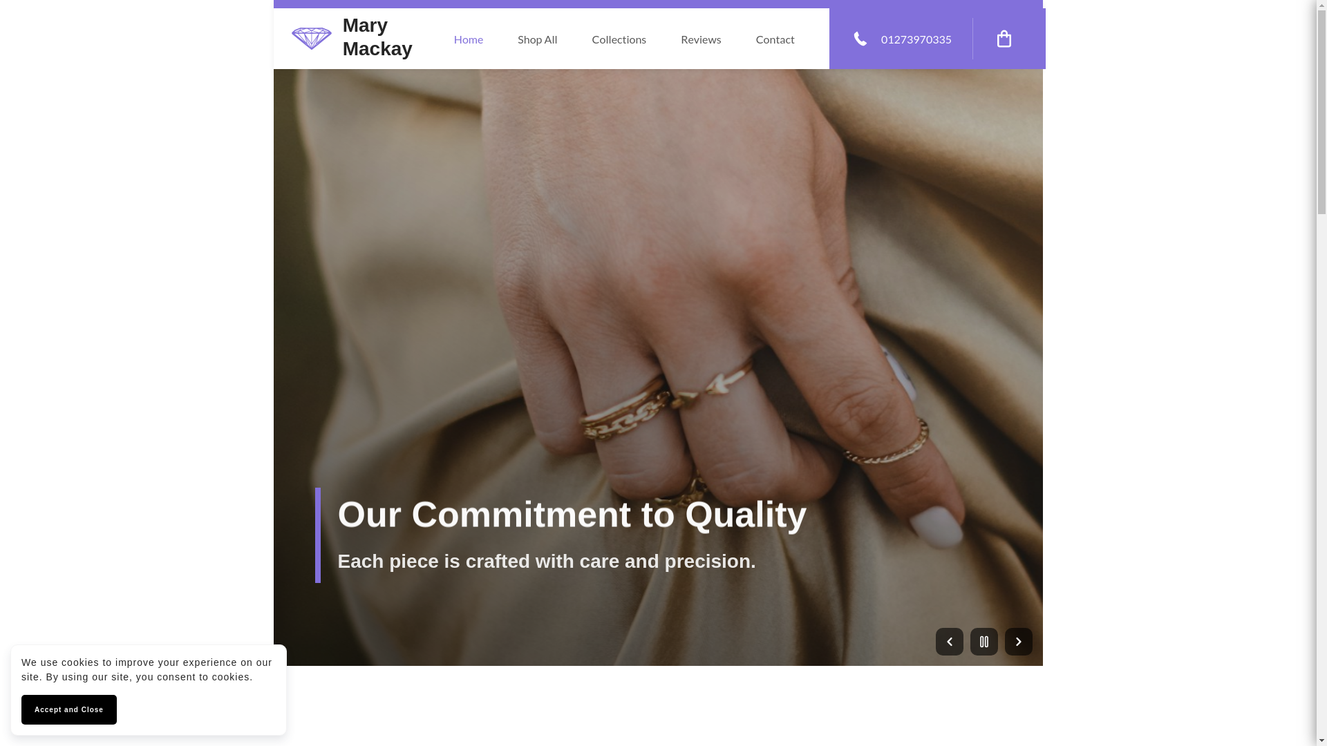 website screenshot of https://damemaglianomackay.co.uk/