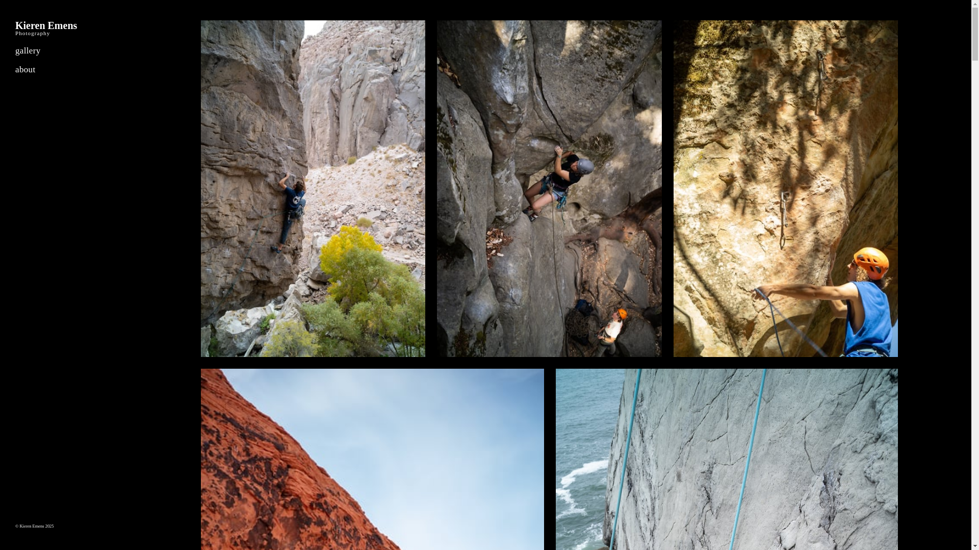 website screenshot of https://kierenemensphoto.com/