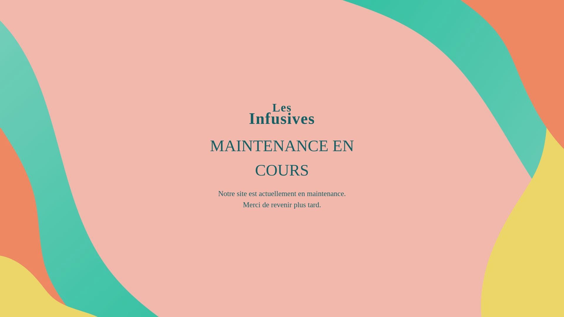 website screenshot of https://lesinfusives.fr/