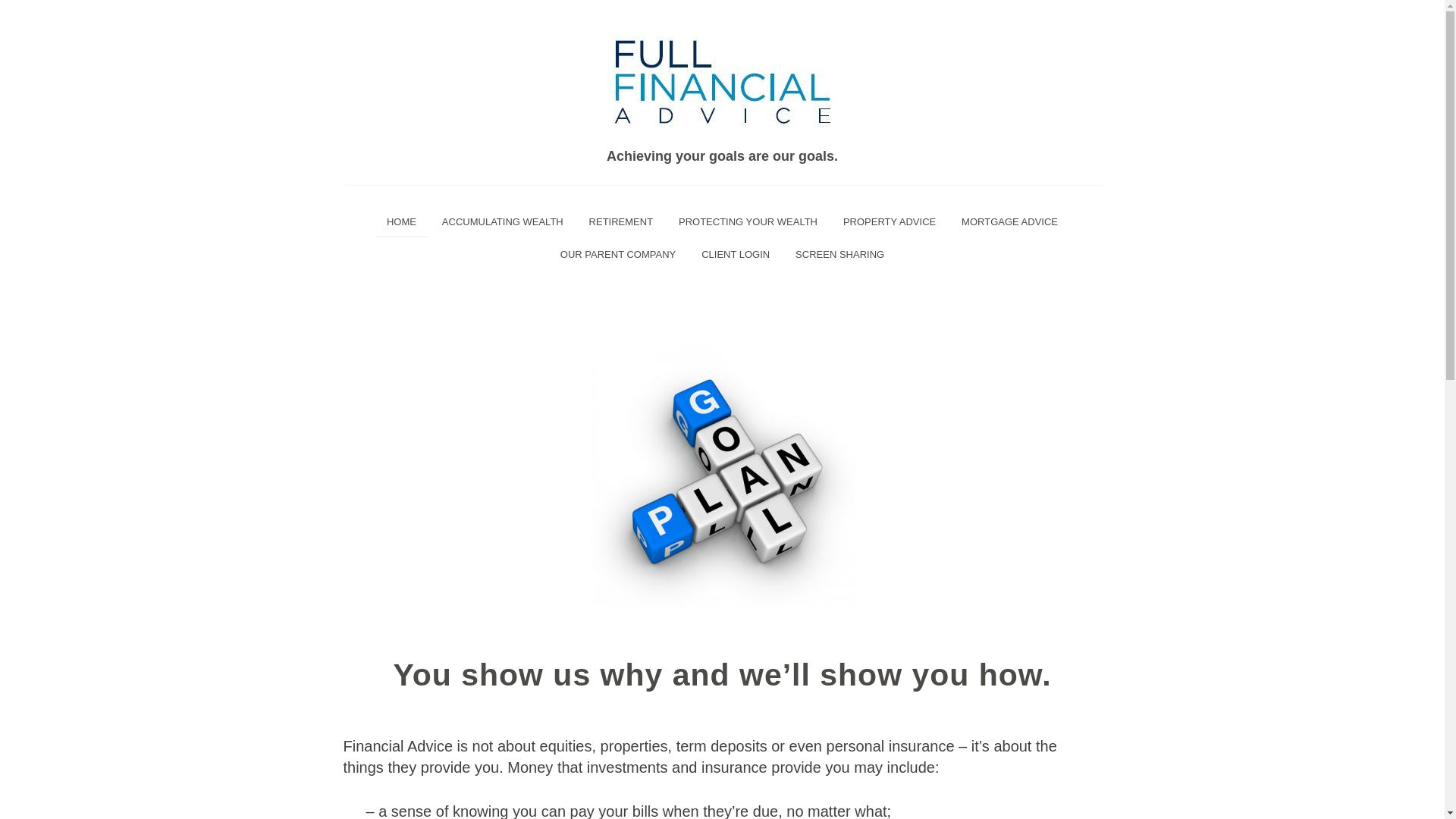 website screenshot of https://fullfinancialadvice.online/