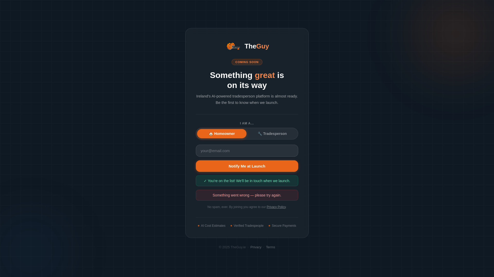 website screenshot of https://theguy-comingsoon.pages.dev/