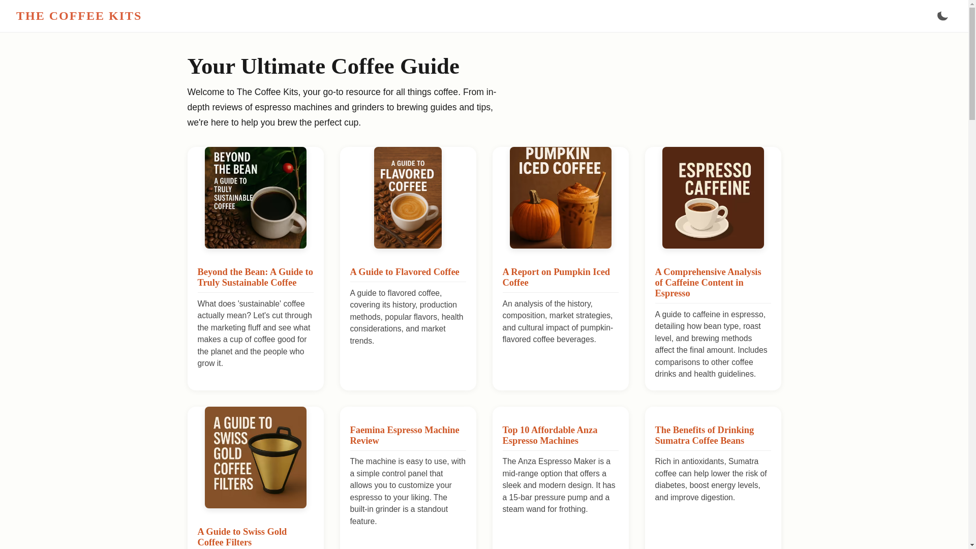 website screenshot of https://thecoffeekits.pages.dev/