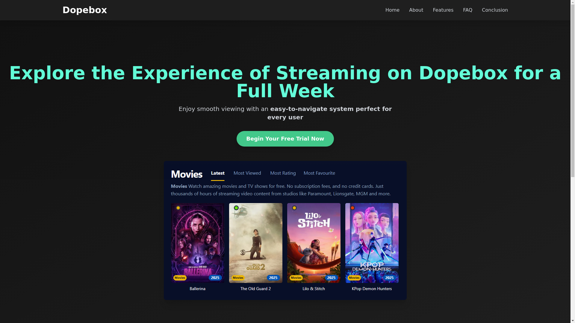 website screenshot of https://dopebox-lyk3.pages.dev/