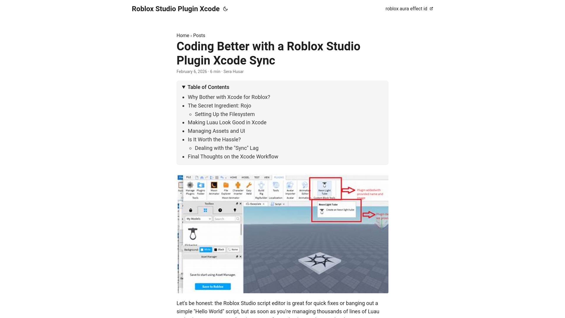 website screenshot of https://roblox-studio-plugin-xcode.pages.dev/
