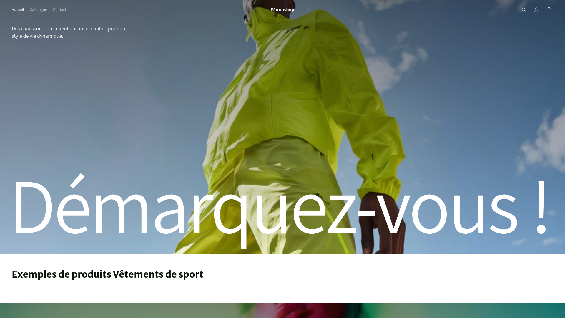 website screenshot of https://waroushop.com/