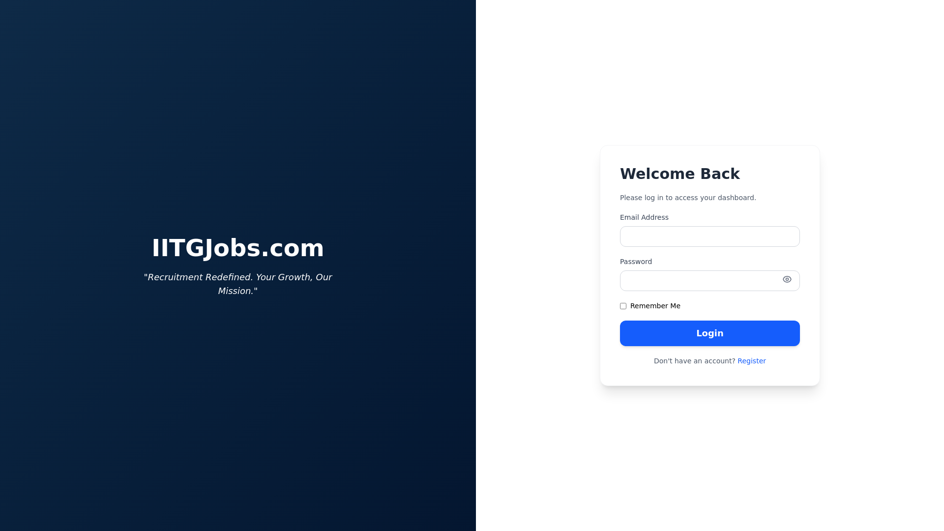 website screenshot of https://iitg-leadgeneration-frontend.pages.dev/