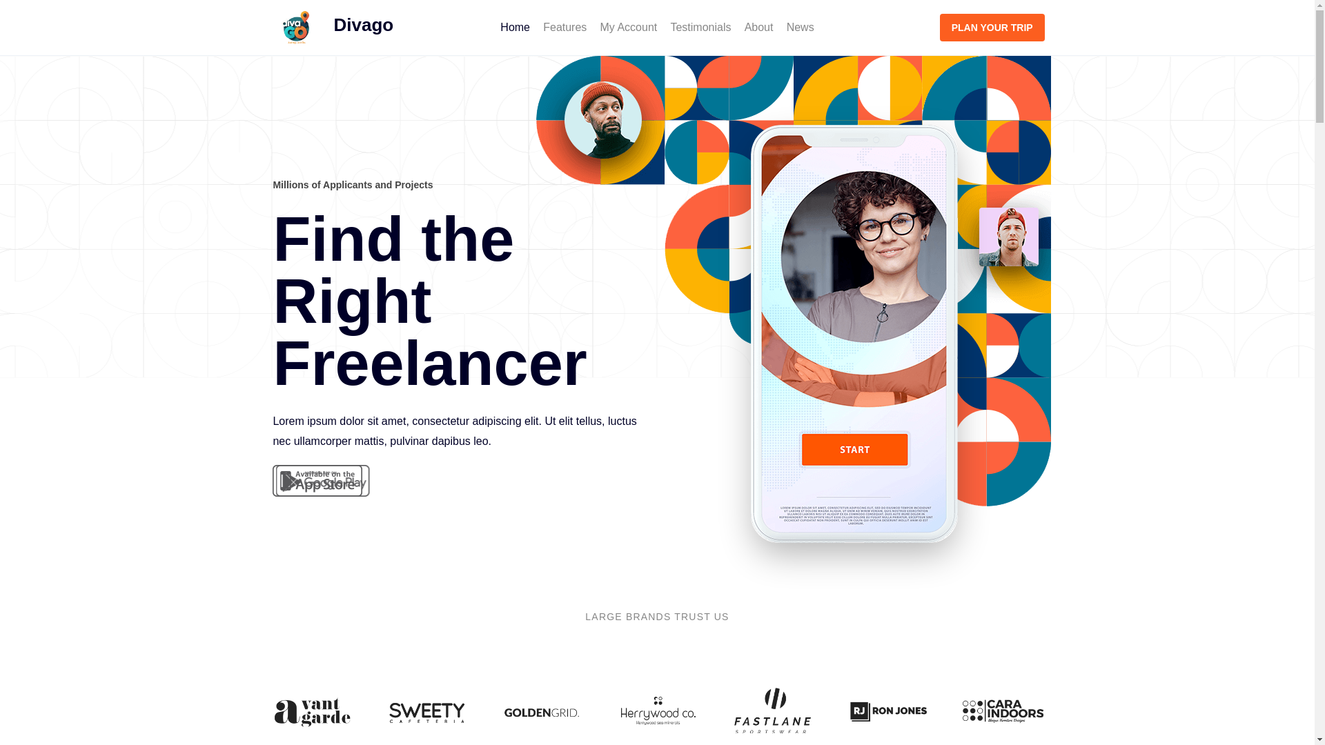 website screenshot of https://divago.in/