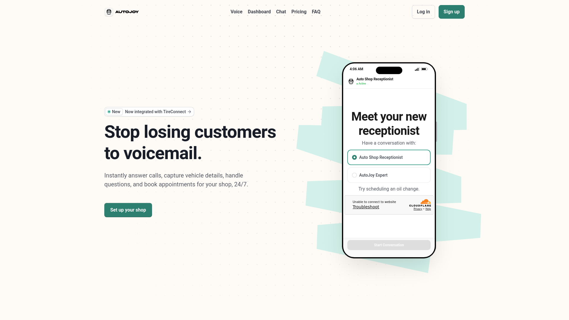 website screenshot of https://autojoy-landing.pages.dev/