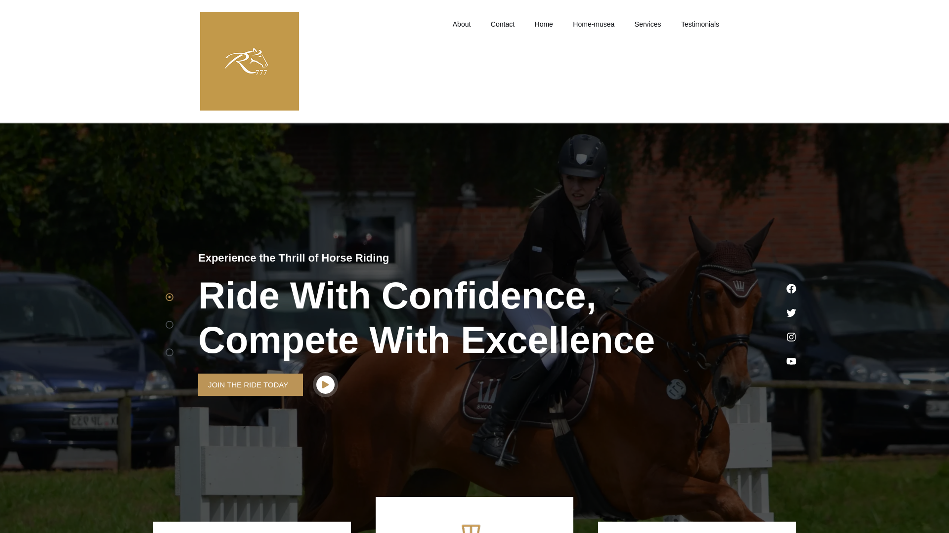 website screenshot of https://r777stable.com