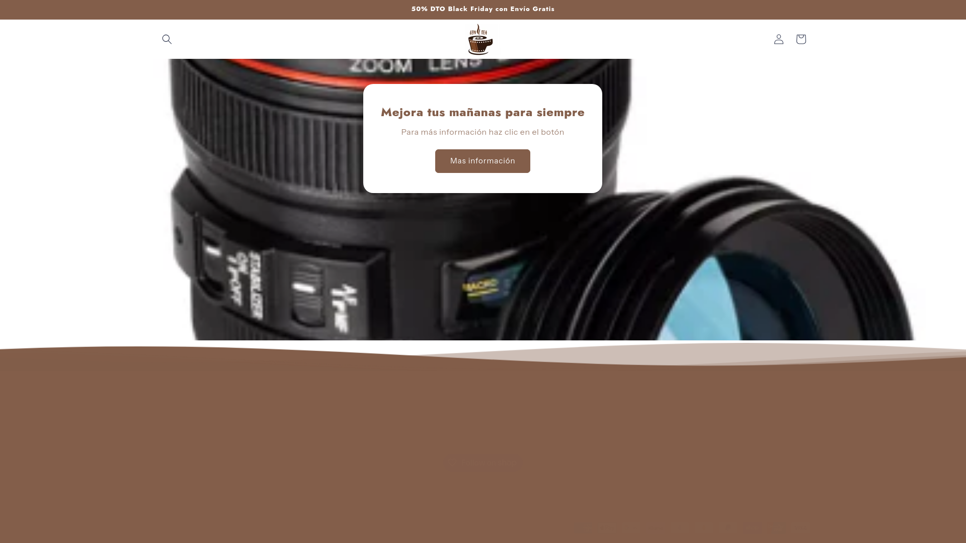 website screenshot of https://lentea.es/