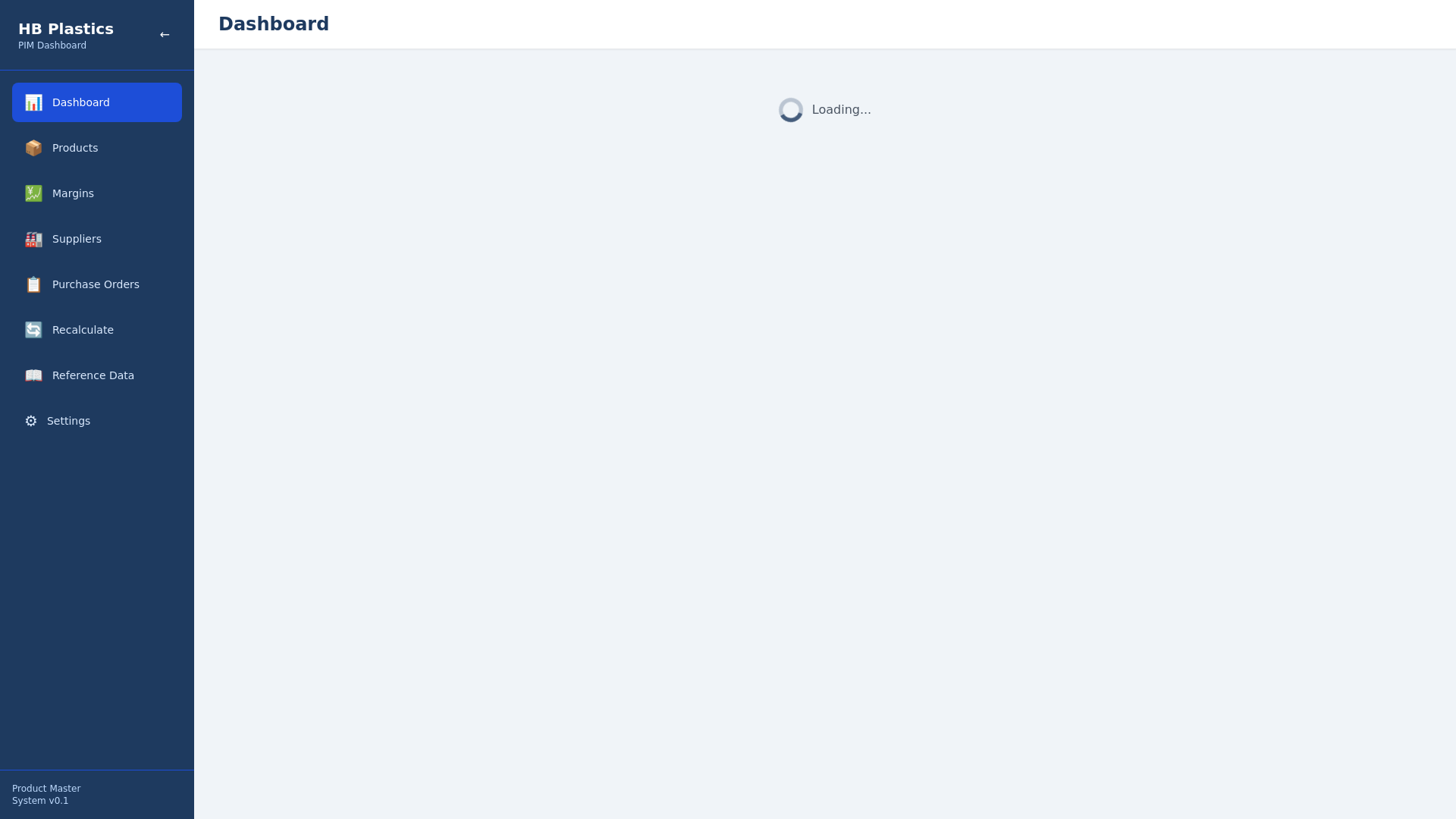 website screenshot of https://hbplastics-pim.pages.dev/