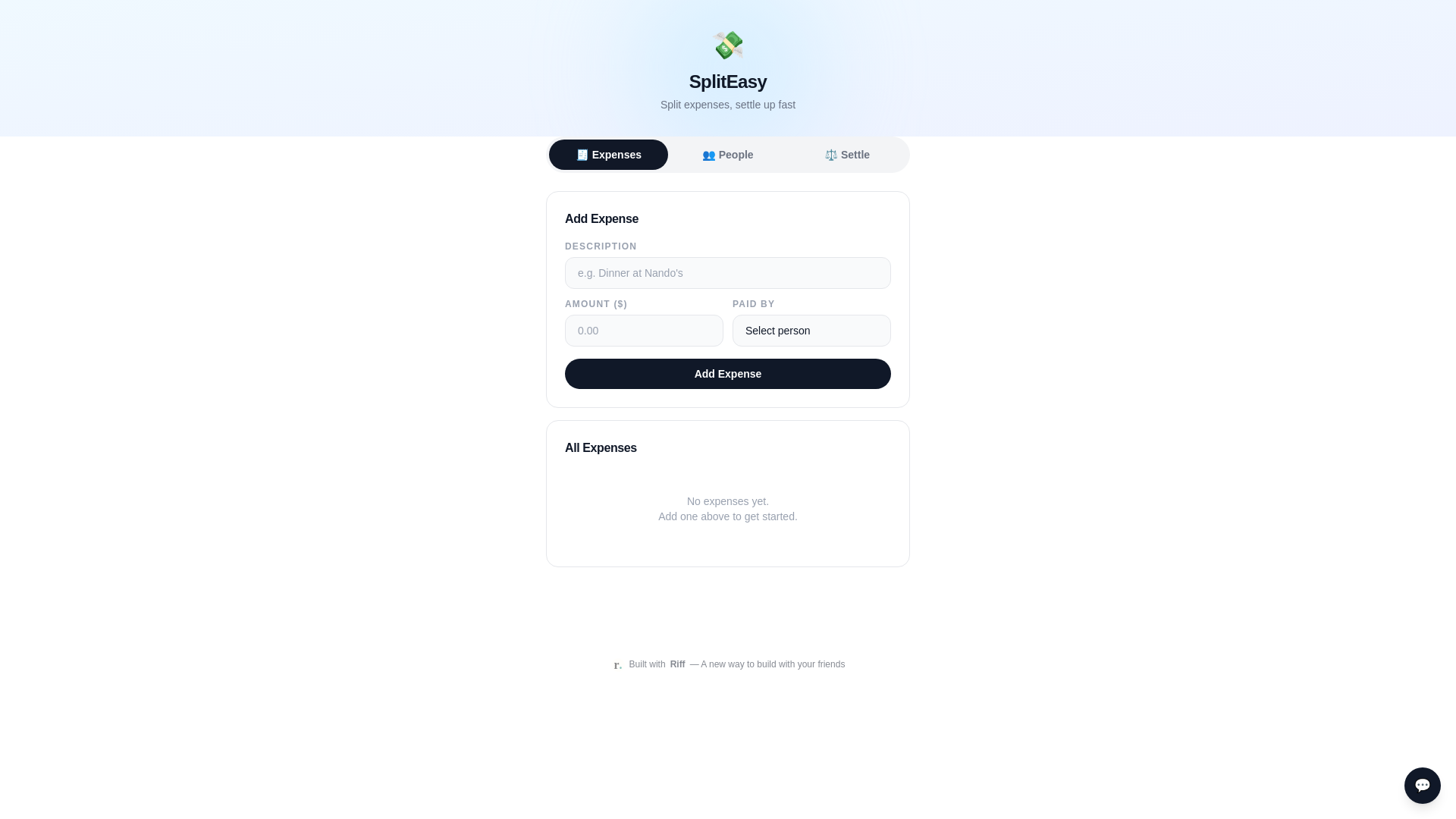 website screenshot of https://bill-splitter-group--n0if.pages.dev/