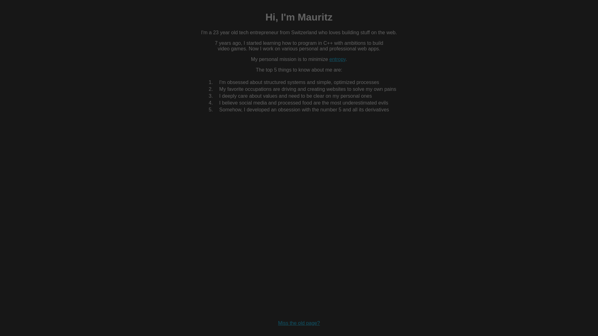 website screenshot of https://mauritzdressler-com.pages.dev/