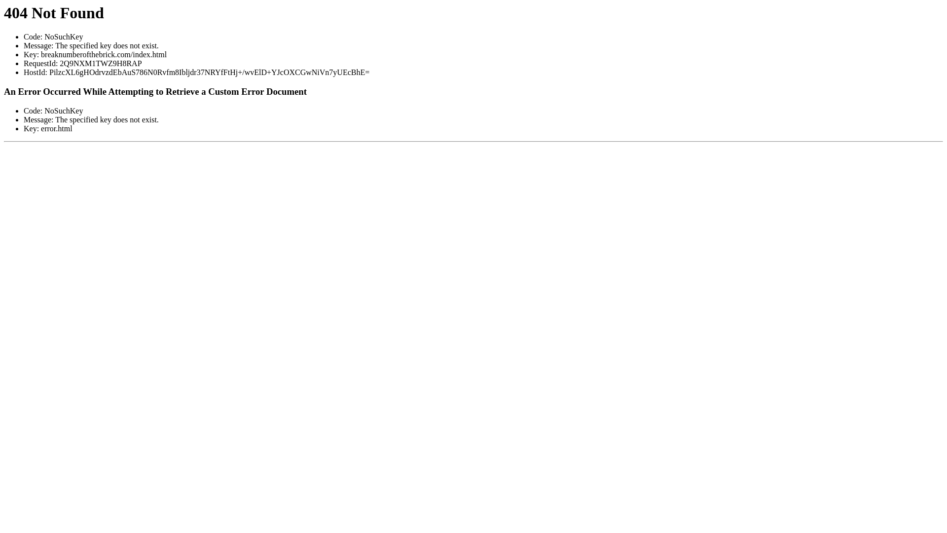 website screenshot of https://breaknumberofthebrick.com/
