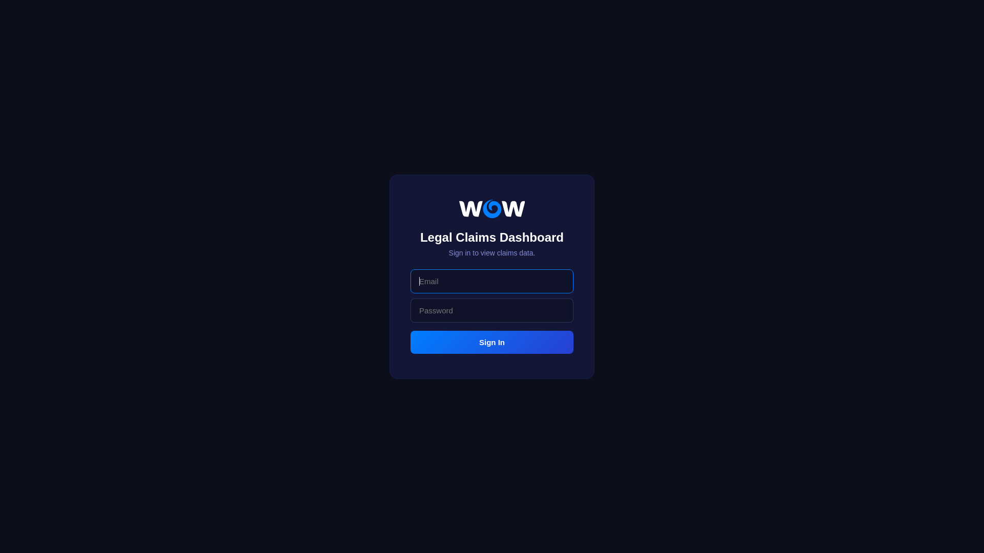 website screenshot of https://vegas-claims-dashboard.pages.dev/