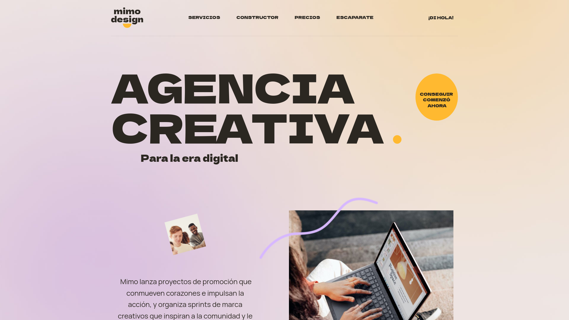 website screenshot of https://creacionestm.com/