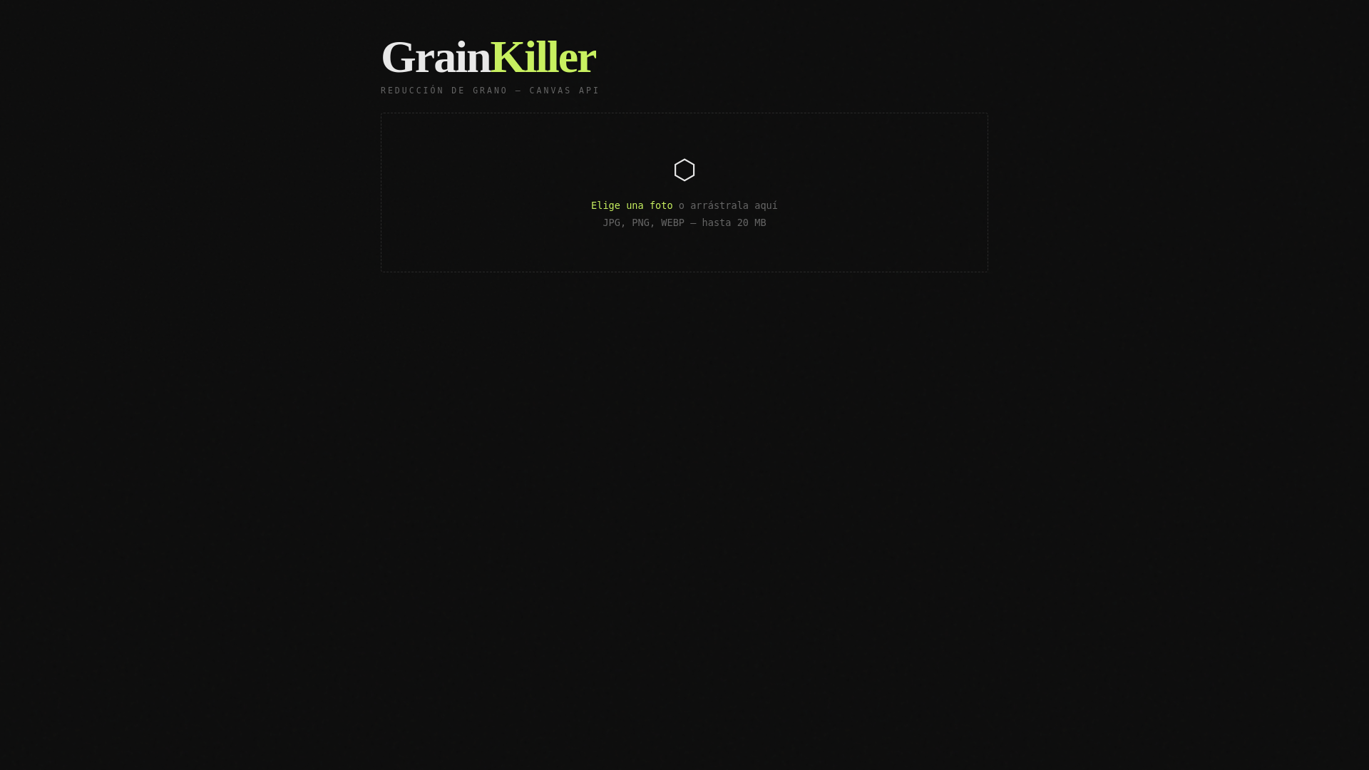 website screenshot of https://grainkiller.pages.dev/