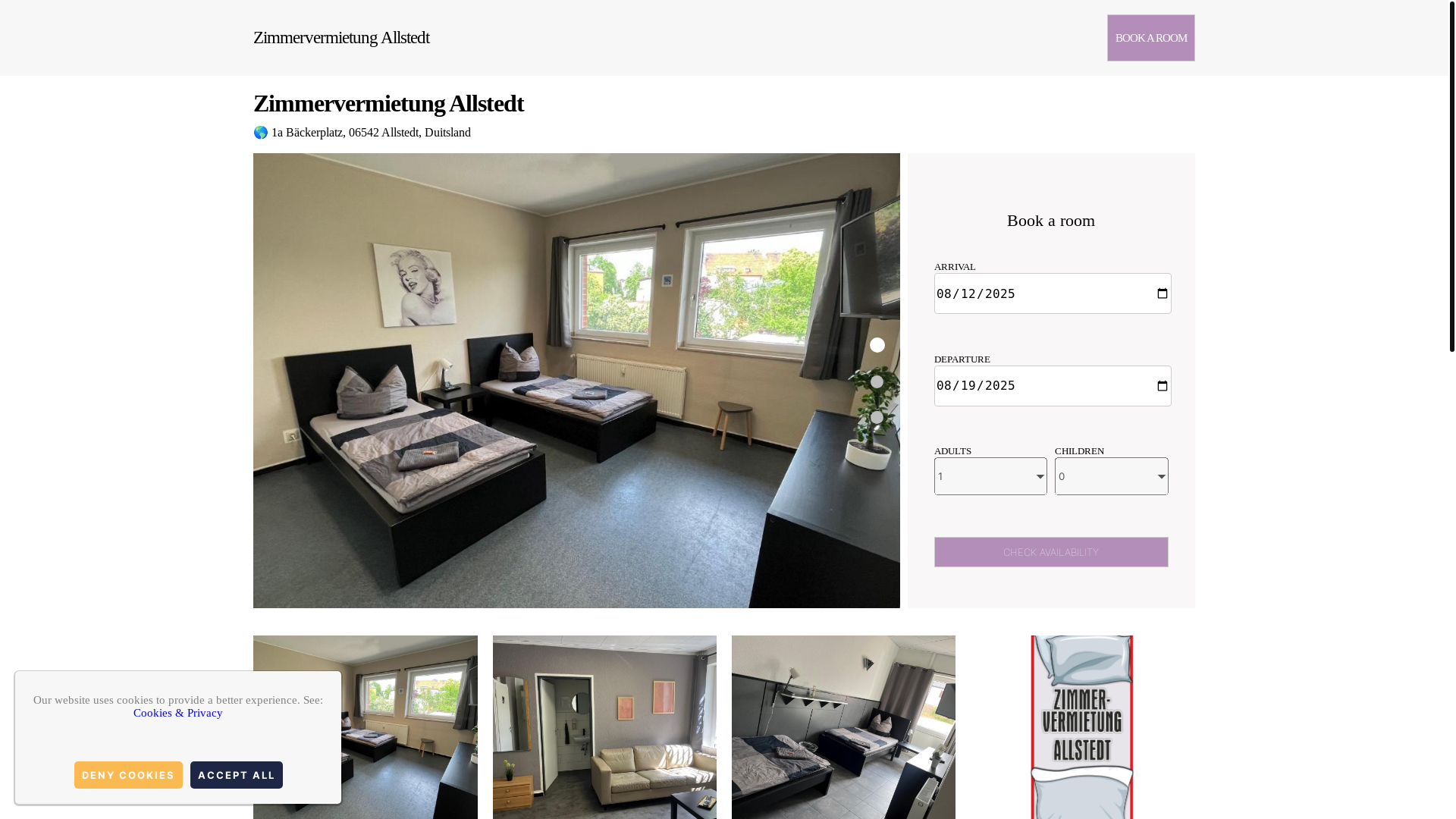 website screenshot of https://zimmervermietung-allstedt.com.es/