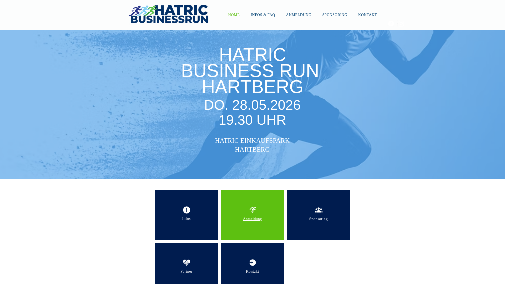 website screenshot of https://businessrun-hartberg.at