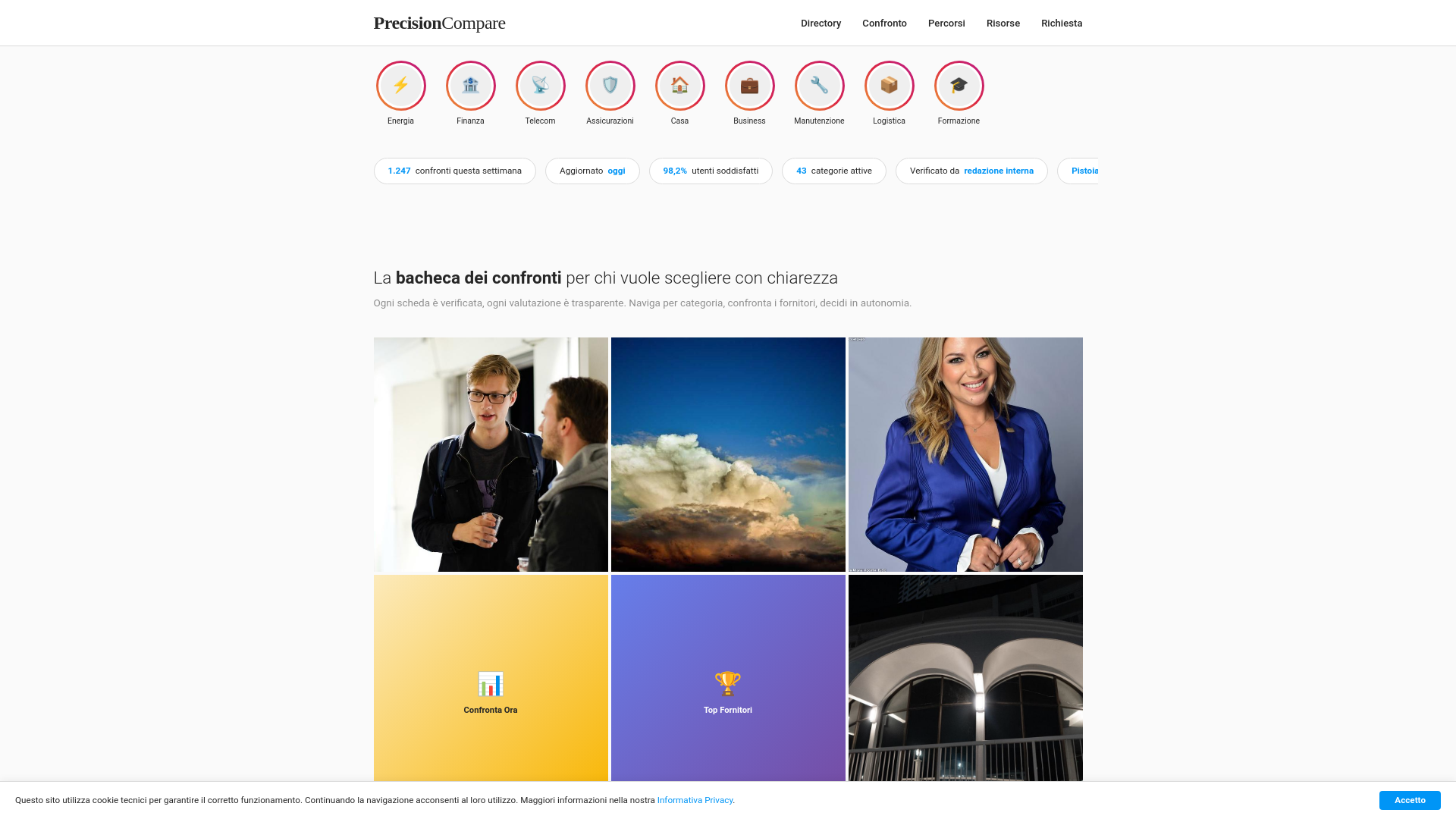 website screenshot of https://precisioncomparesite.shop/