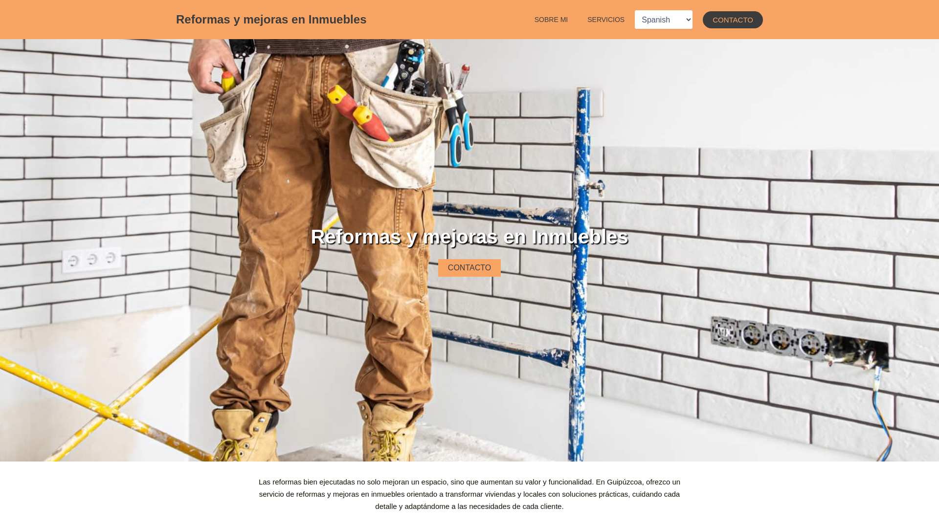 website screenshot of https://reformaseninmuebles.site