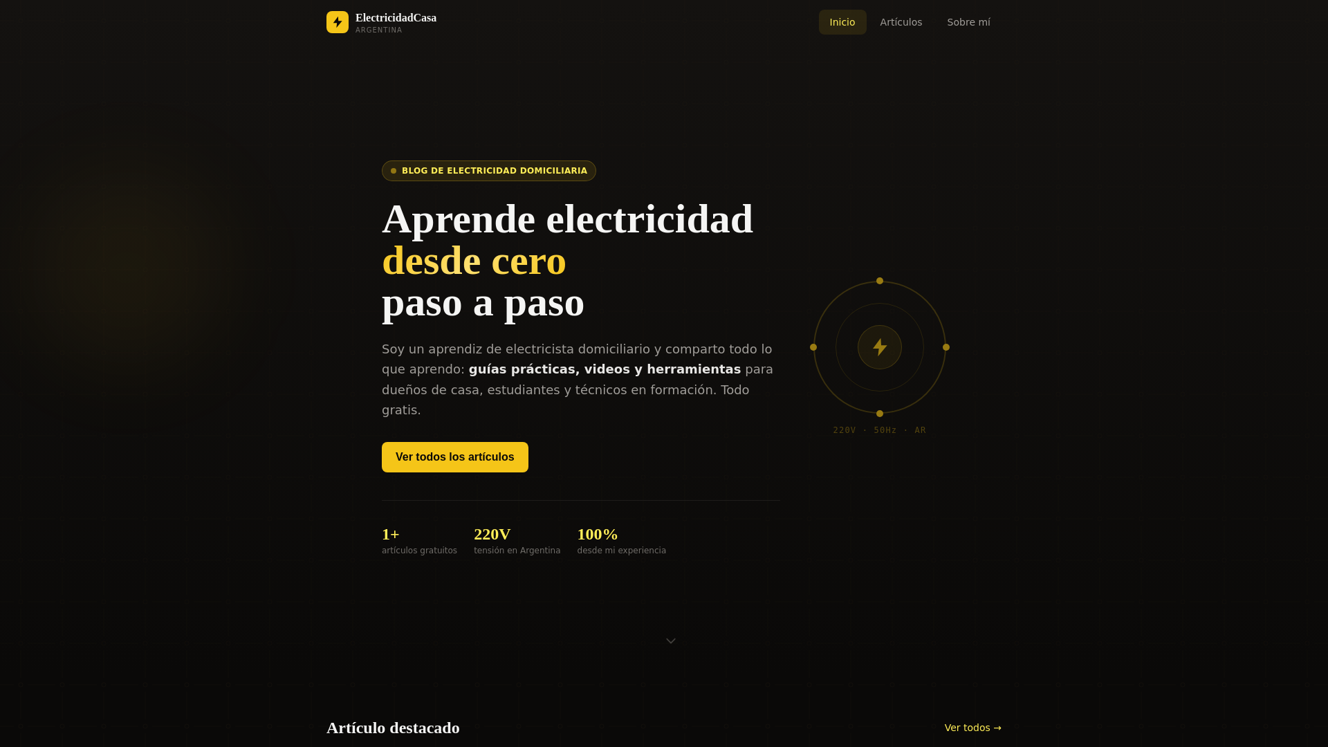 website screenshot of https://electricidadcasa.pages.dev/
