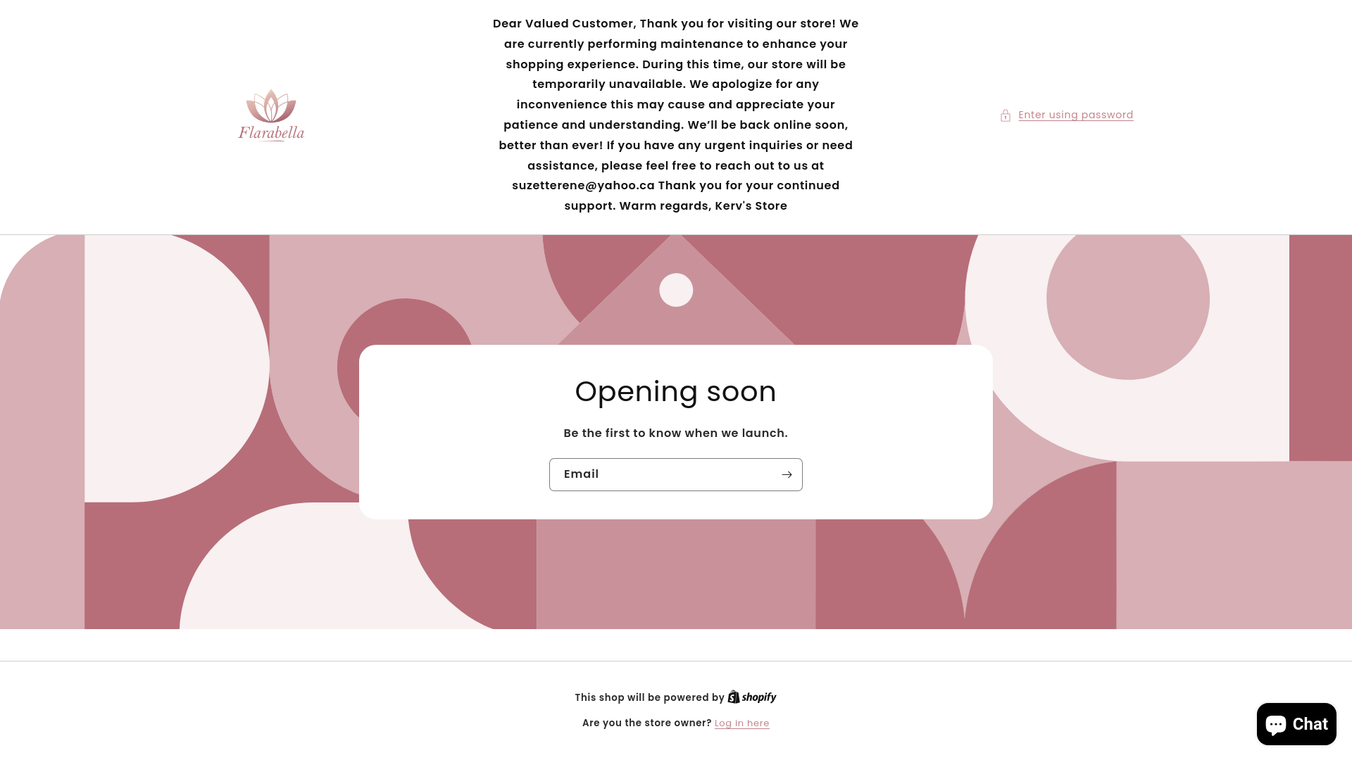 website screenshot of https://f-lara-belle.com/