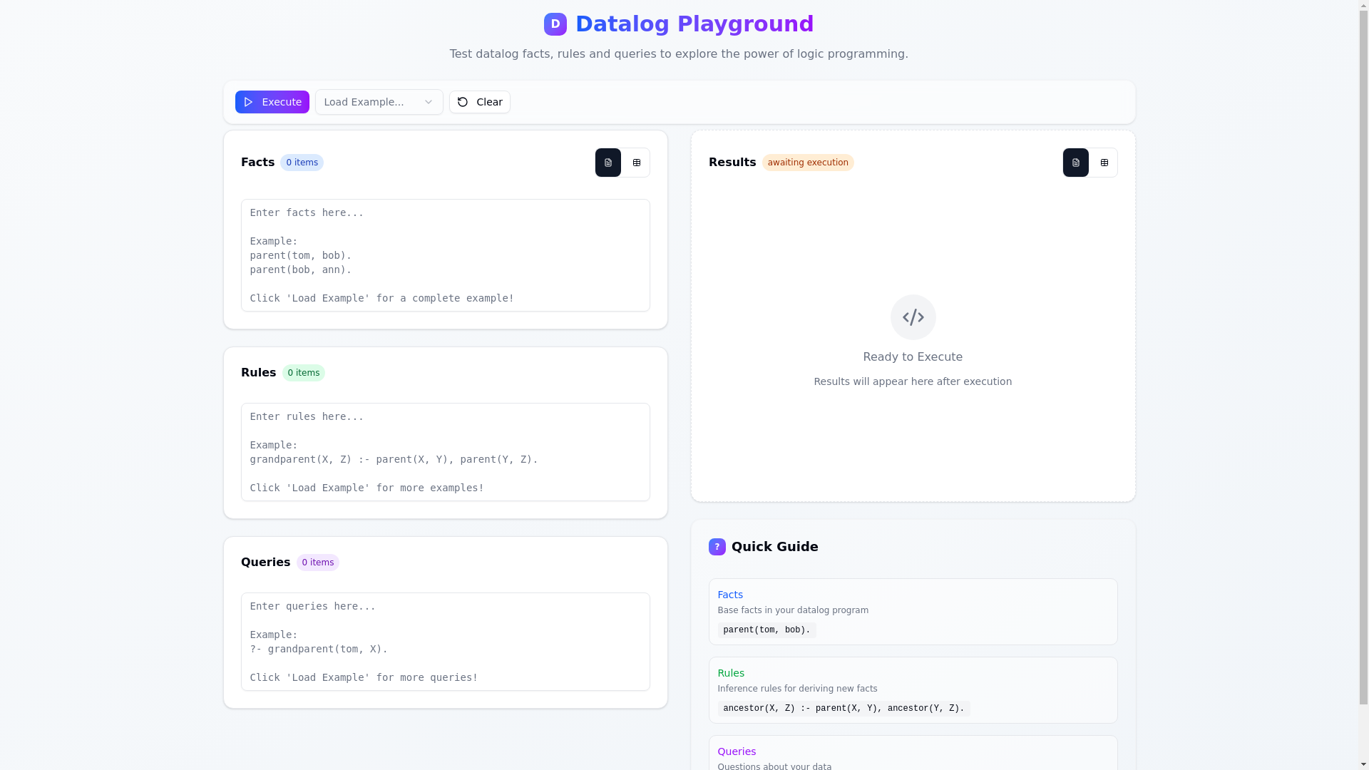 website screenshot of https://datalog.pages.dev/