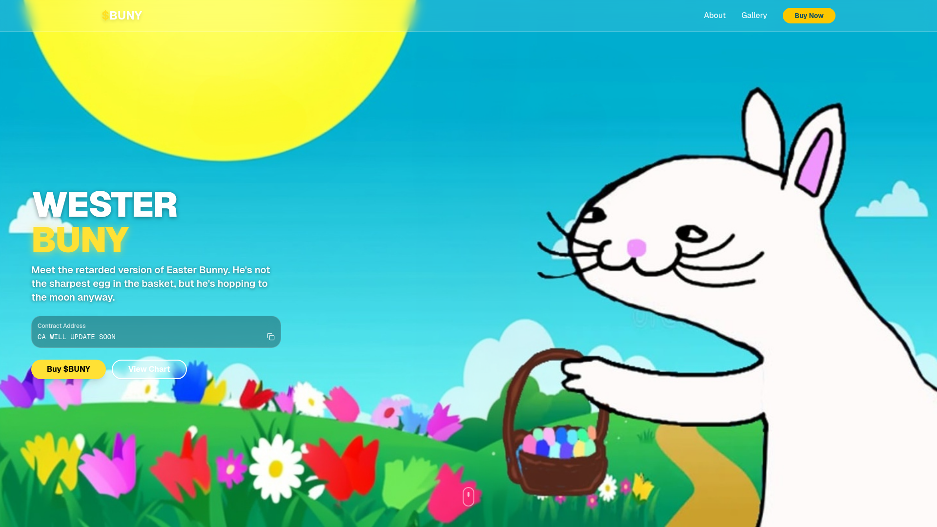 website screenshot of https://westerbuny.fun